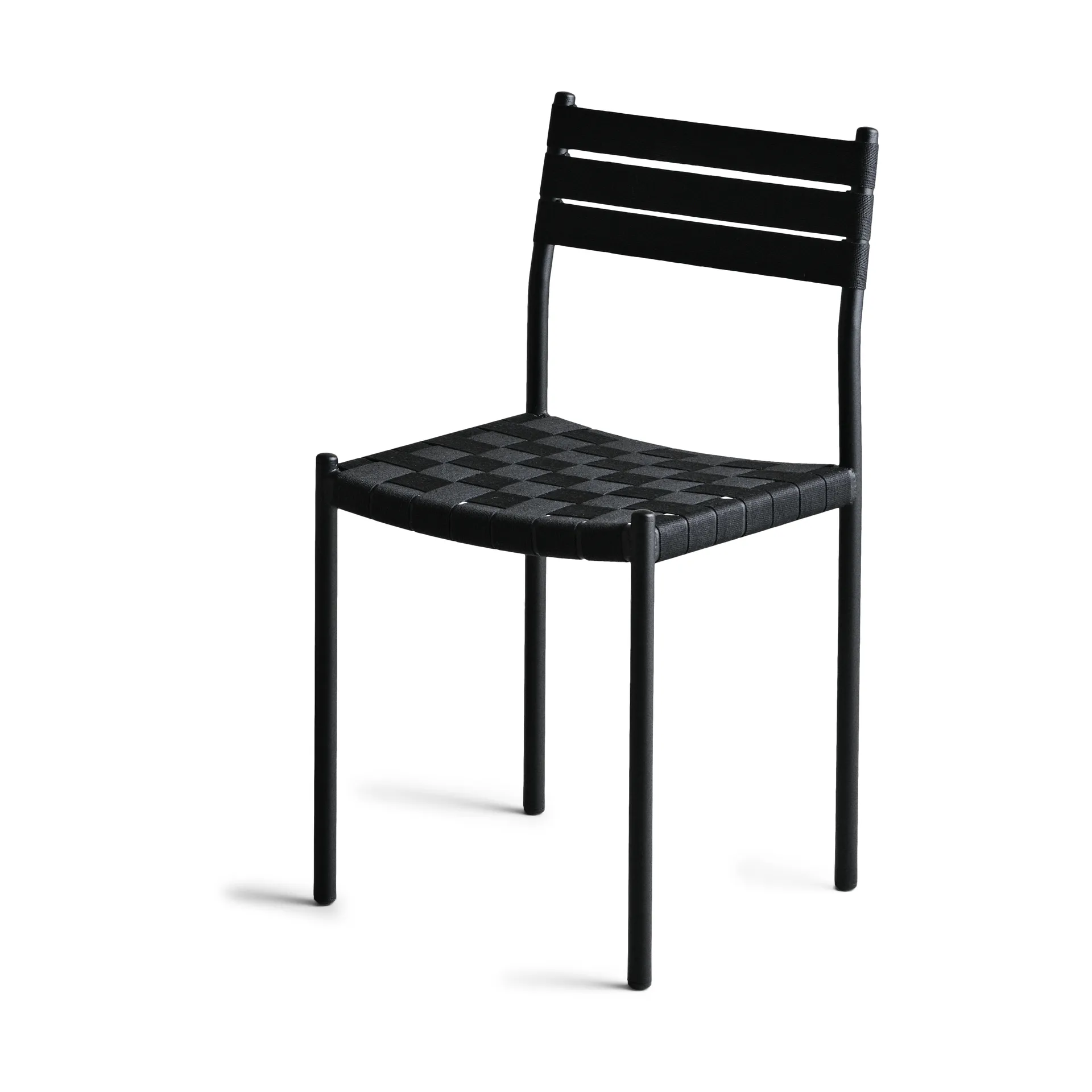 Chaise Nettan Chair, structure noire, Tissu noir OX Denmarq