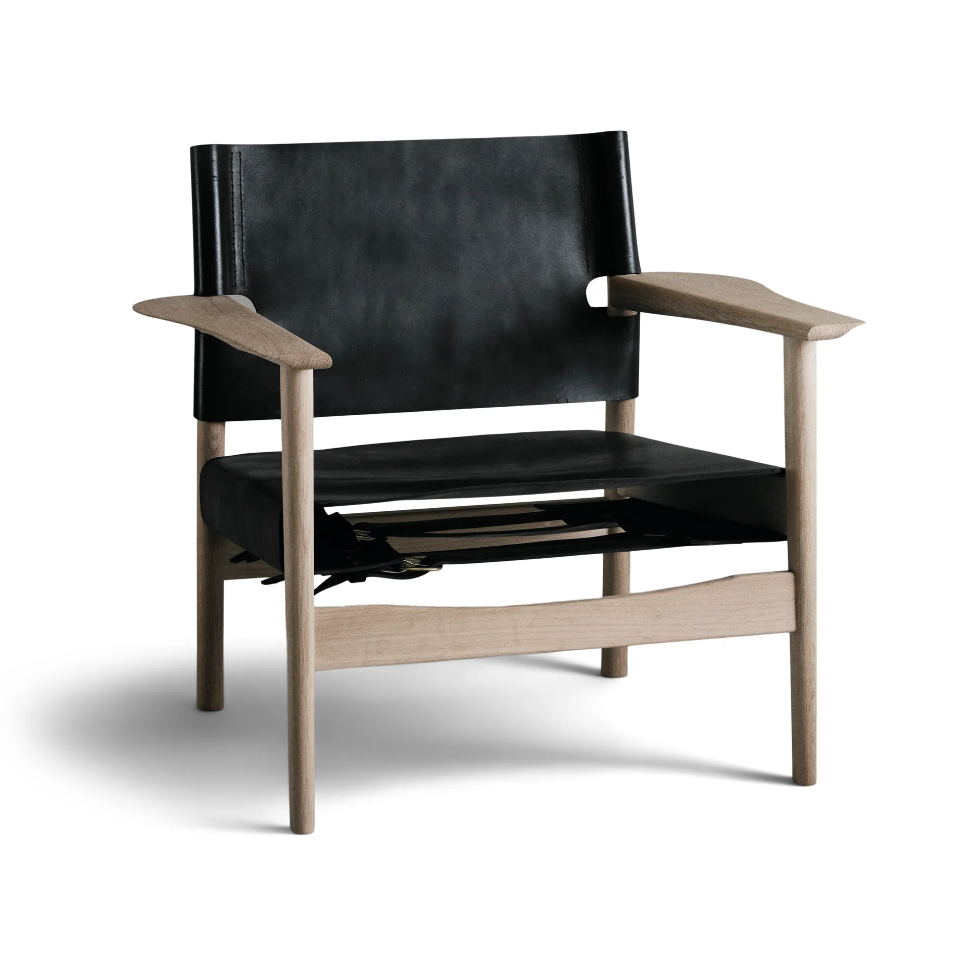 Fauteuil Autumn structure en chêne traité au savon, Noir OX Denmarq