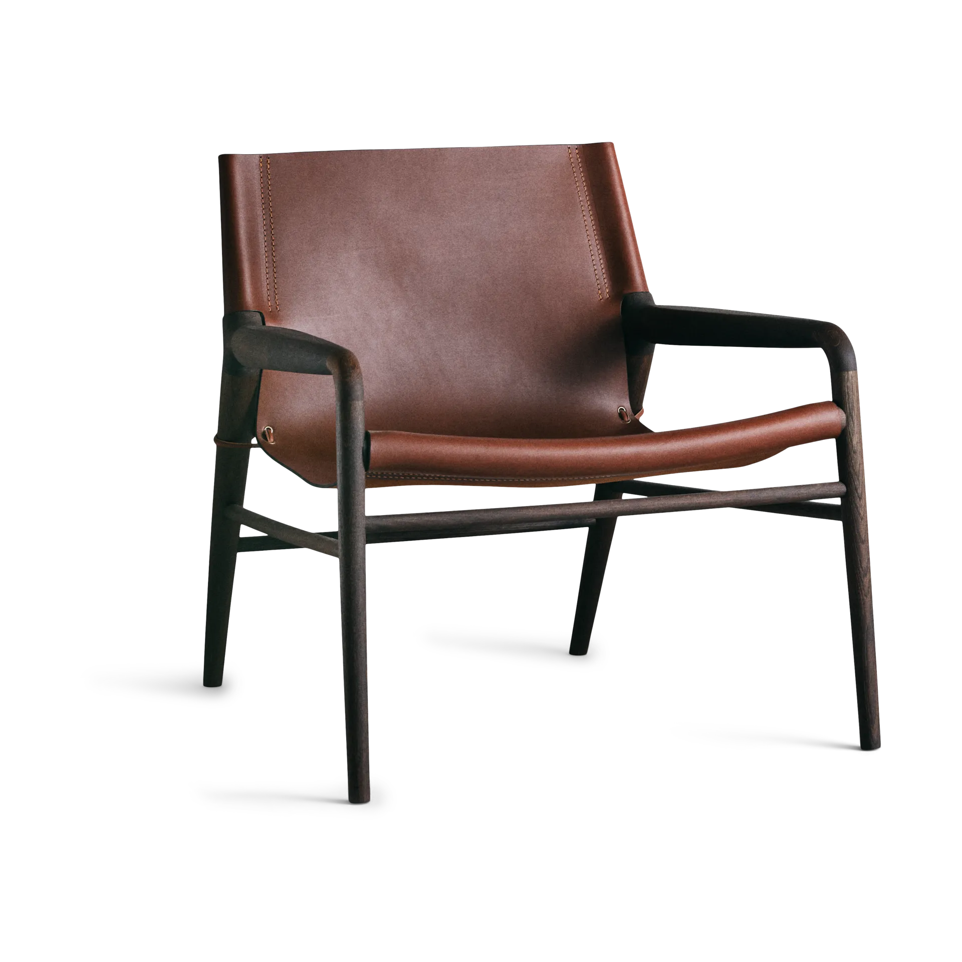 Fauteuil Rama Chair chêne fumé, Cognac OX Denmarq