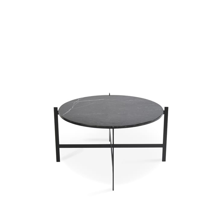 Table basse Deck - marbre noir, support noir - OX Denmarq
