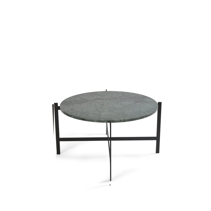 Table basse Deck - marbre vert, socle noir - OX Denmarq