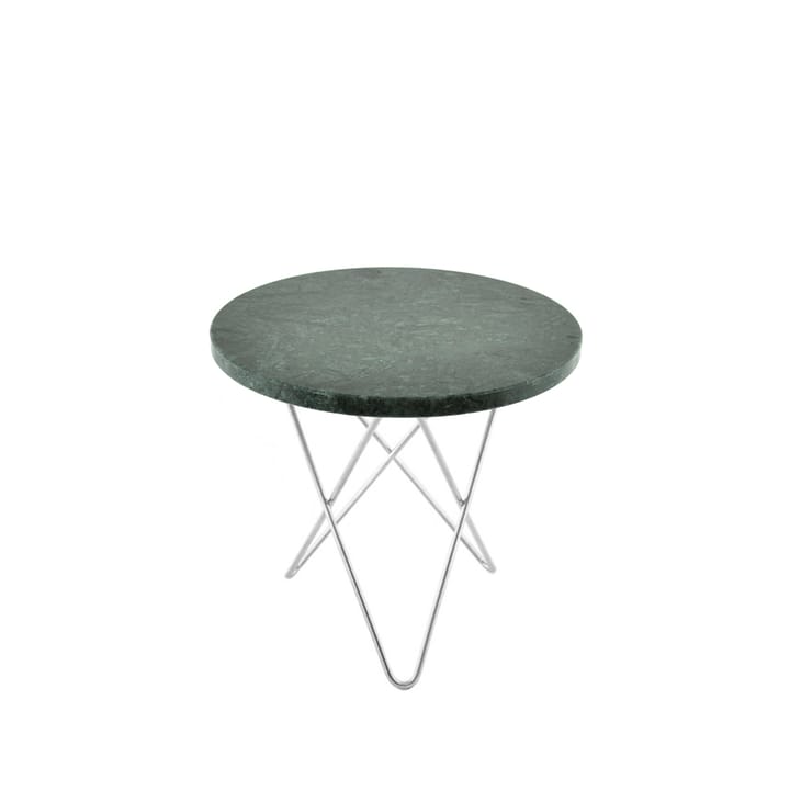 Table basse Mini O - marbre indio, support en acier inoxydable - OX Denmarq