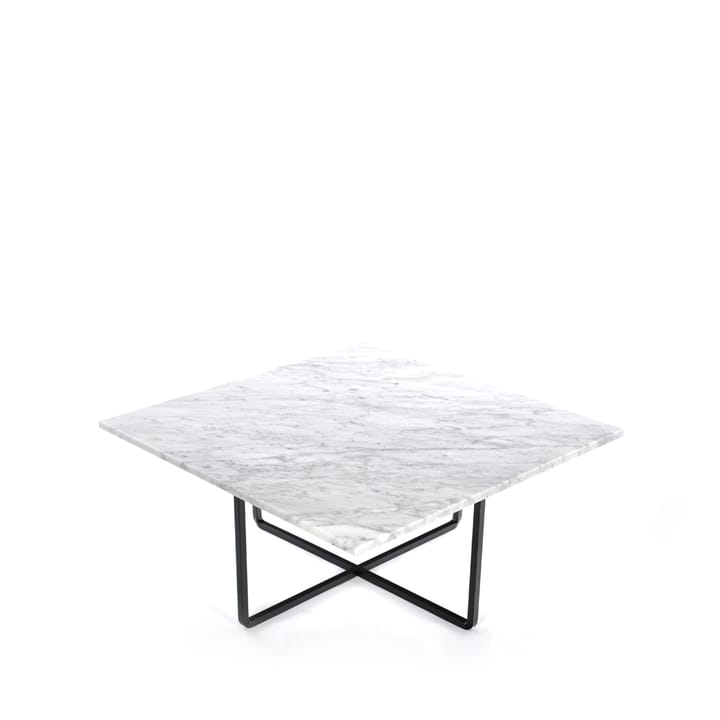 Table basse Ninety - marbre de Carrare, support noir - OX Denmarq