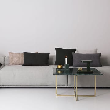 Table basse rectangulaire Ninety - marbre de Carrare, support noir - OX Denmarq