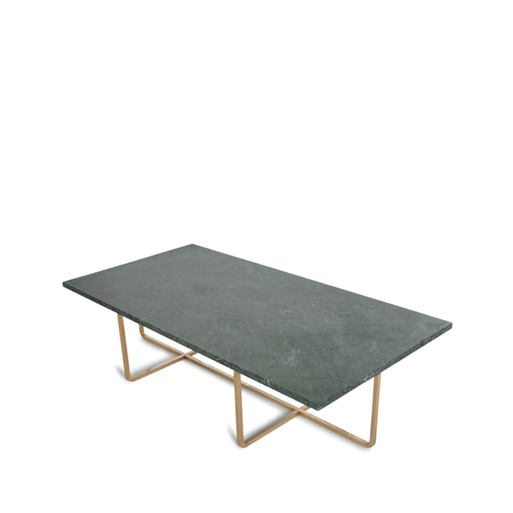 Table basse rectangulaire Ninety - marbre indien, support en laiton - OX Denmarq