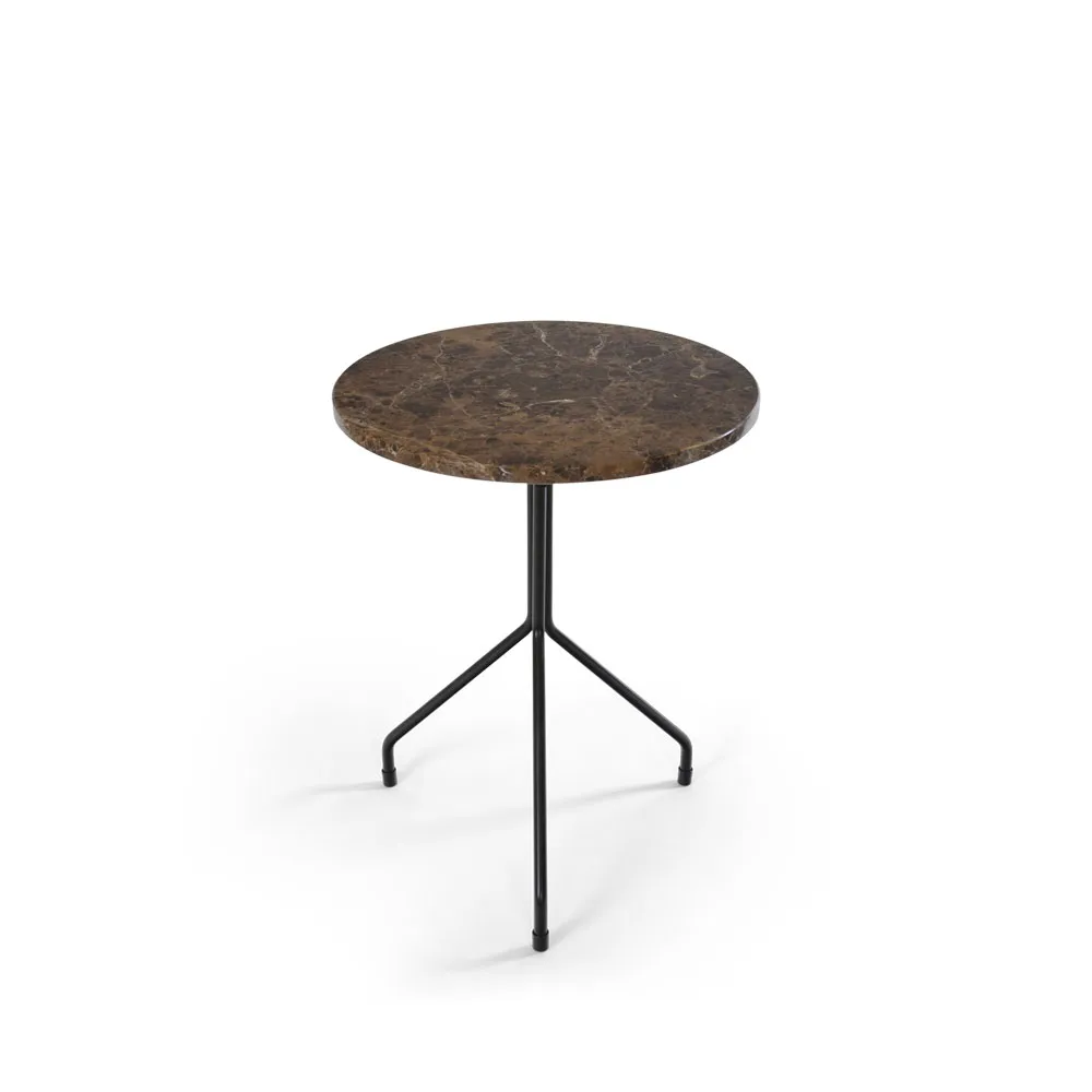 Table d'appoint Allforone, Brown Emperador-black, Ø50 cm OX Denmarq