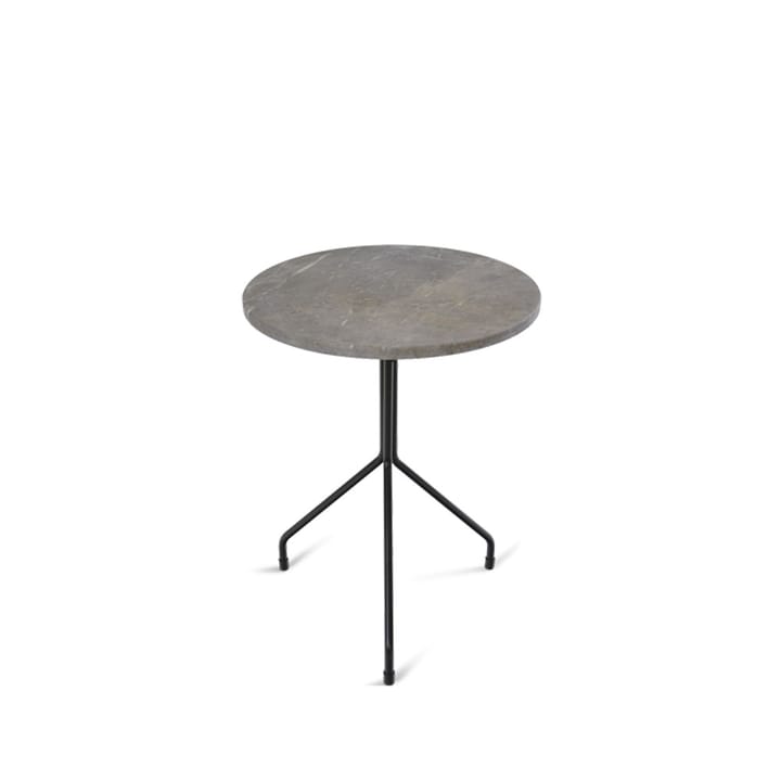 Table d'appoint Allforone - marbre gris, ø50, support noir - OX Denmarq