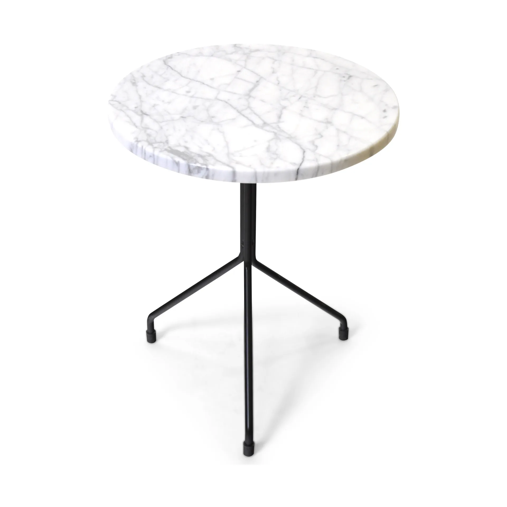 Table d'appoint Allforone, White carrara-black, Ø40 cm OX Denmarq