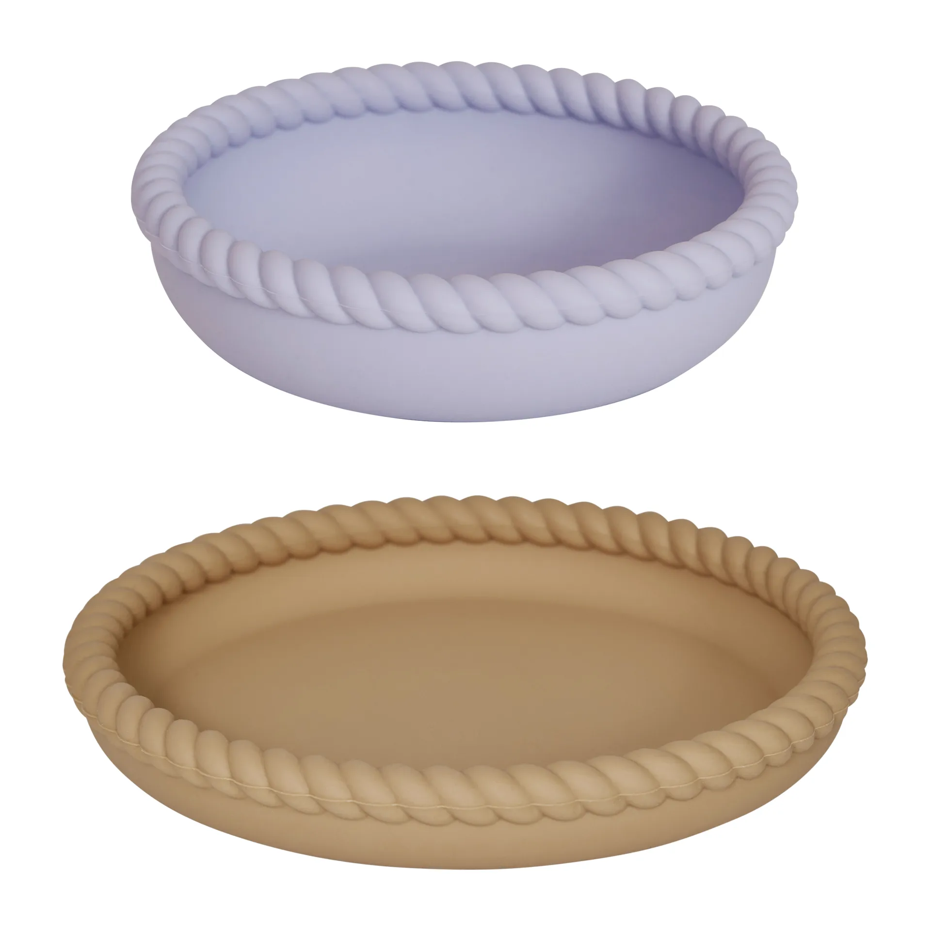 Assiette et bol Mellow, LightRubber-Lavender OYOY