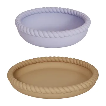 Assiette et bol Mellow - LightRubber-Lavender - OYOY