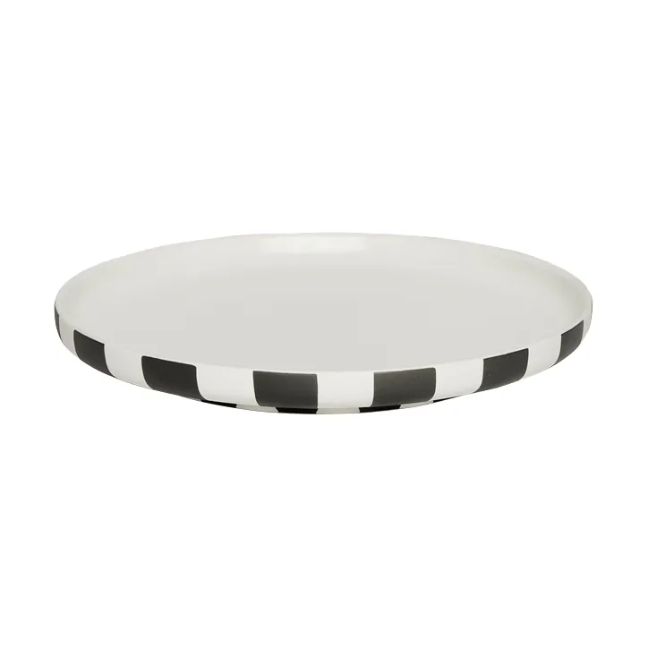 Assiette Toppu Ø20 cm, Black-white OYOY