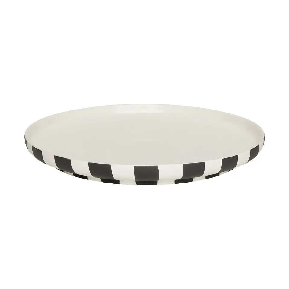 Assiette Toppu Ø26,5 cm, Black-white OYOY