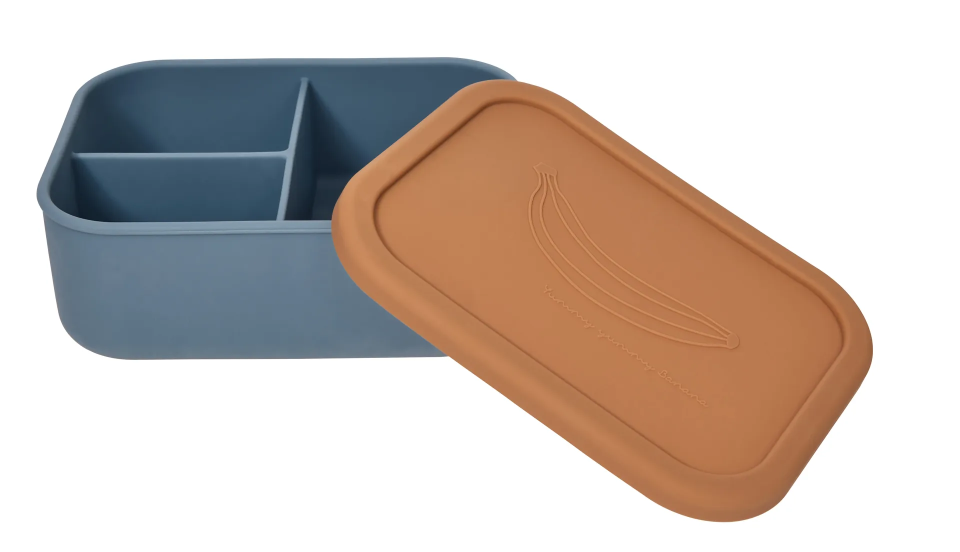 Boîte à déjeuner Yummi large, Fudge-Blue OYOY