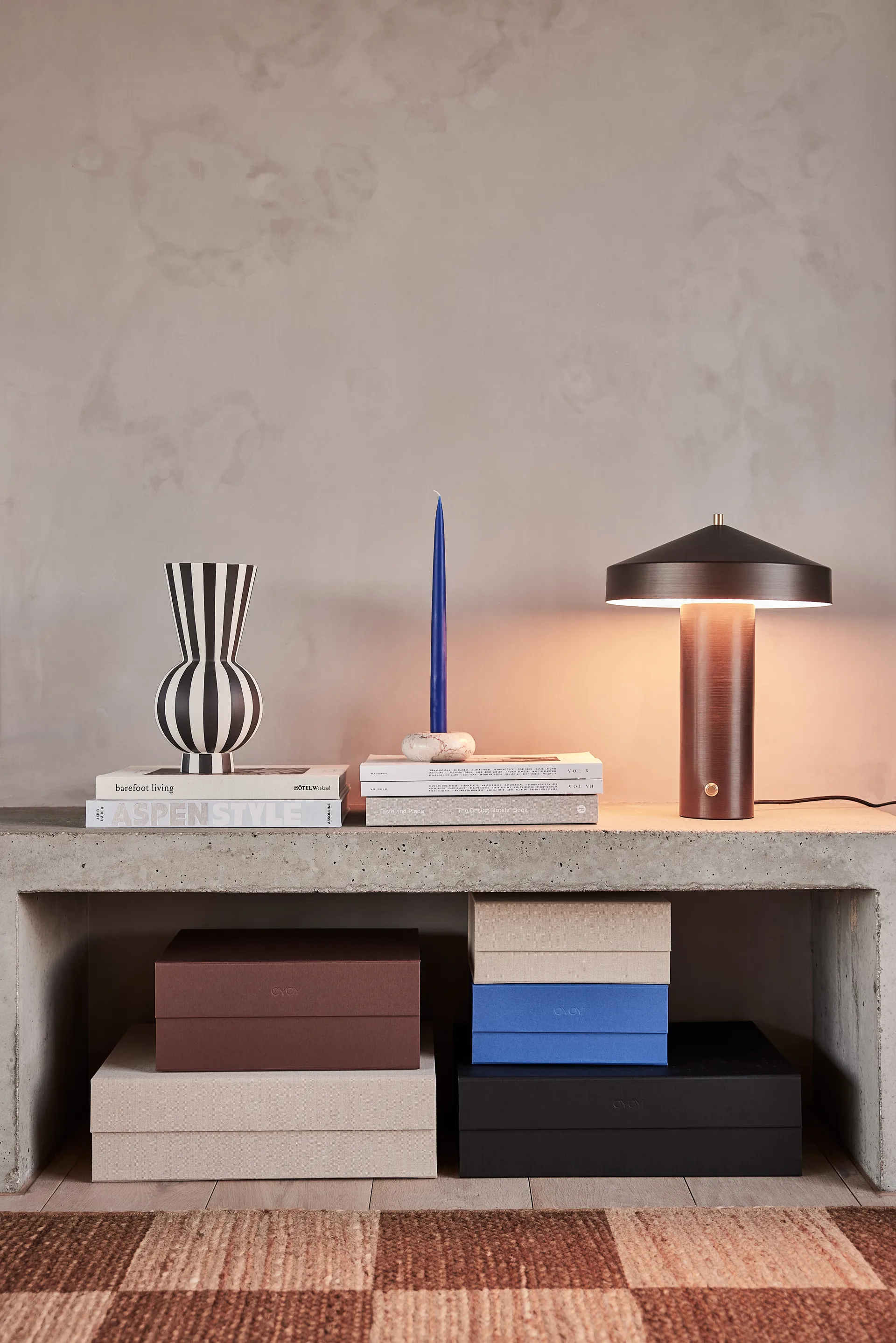 Boîte de rangement Hako 18x25 cm, Clay melange OYOY