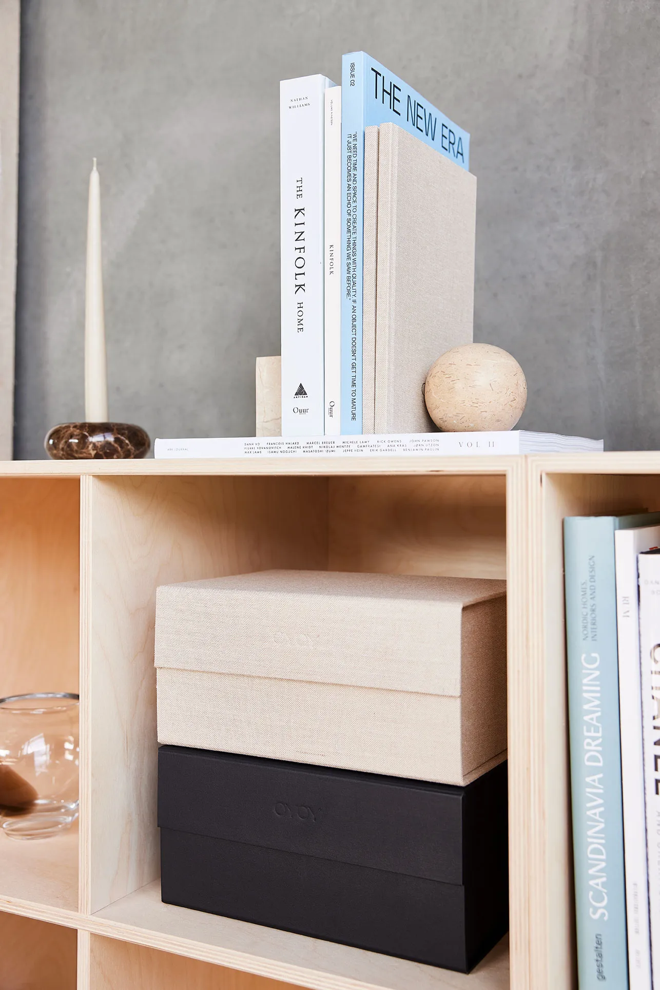 Boîte de rangement Hako A5, Noir OYOY