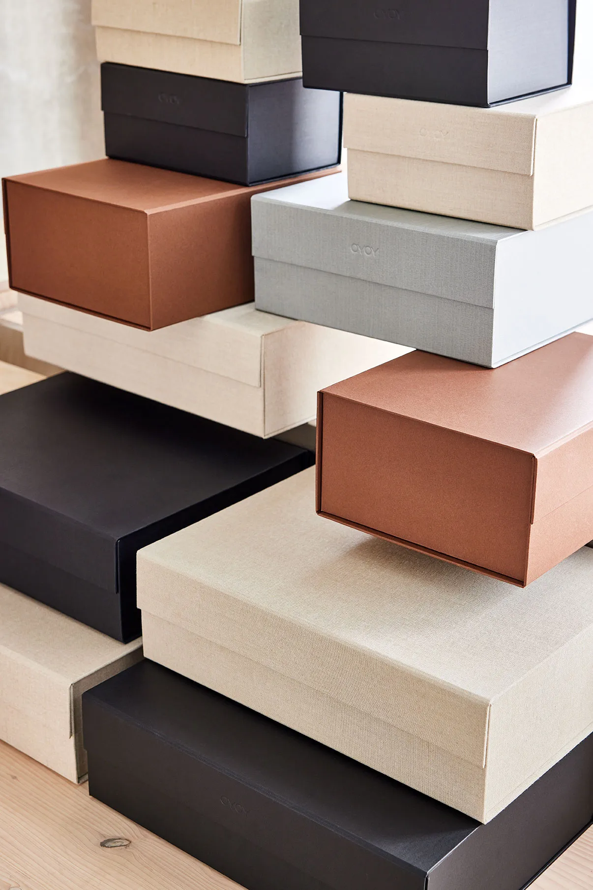 Boîte de rangement Hako A5, Noir OYOY