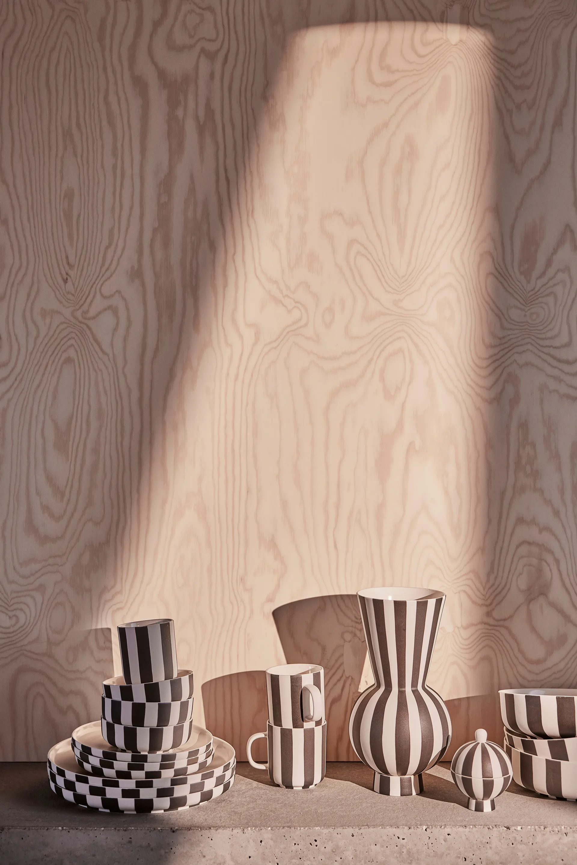 Bol Toppu Ø13 cm, Black-white OYOY