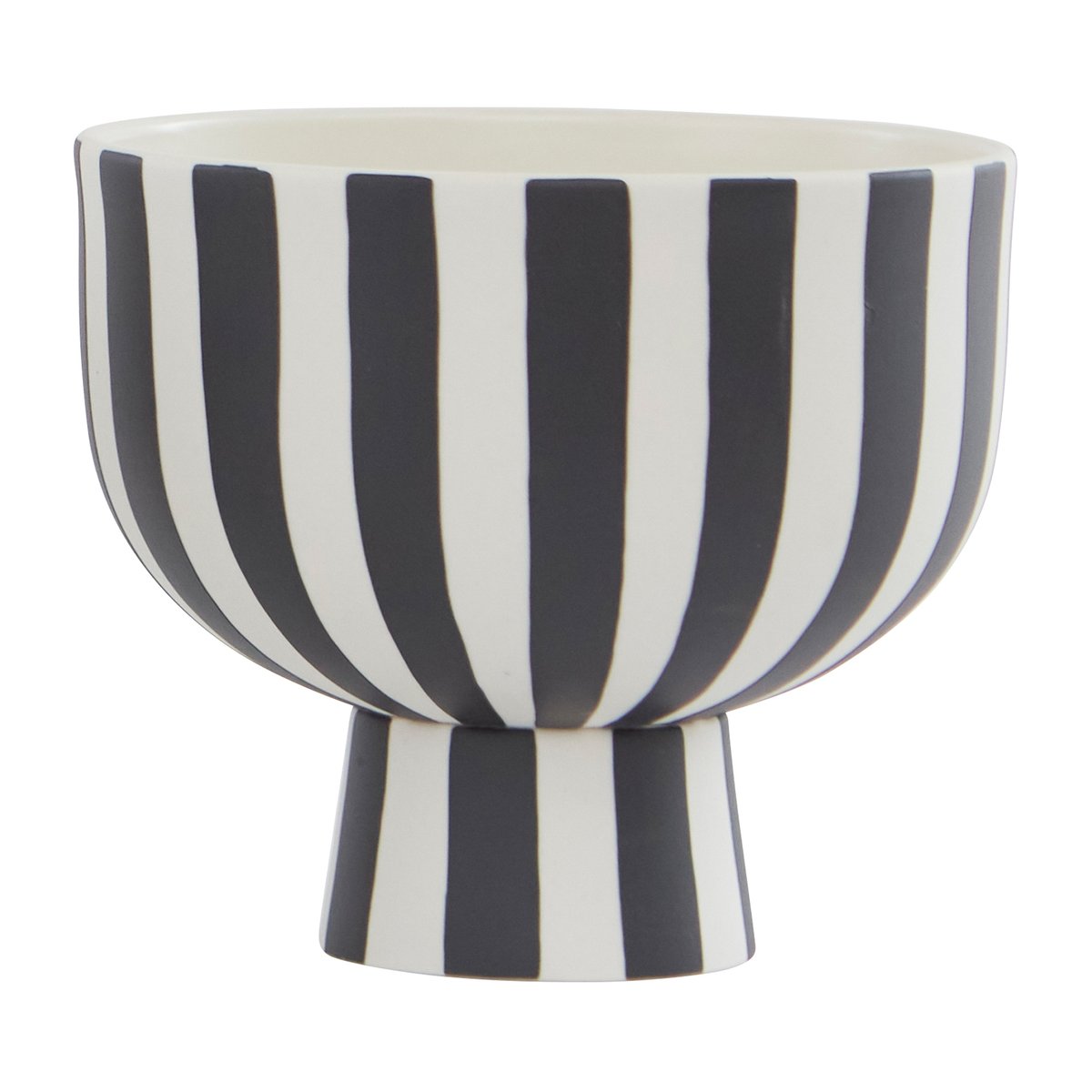 OYOY Bol Toppu o15 cm Noir-blanc | Design Scandinave | Corbeille à fruits | Noir