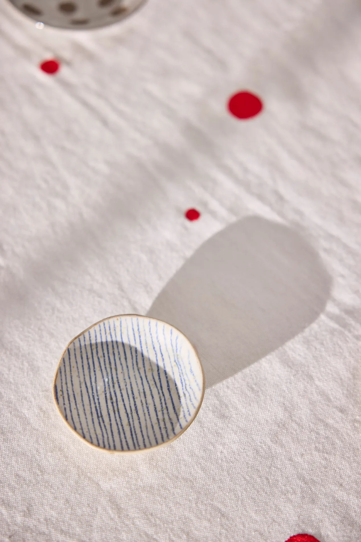 Bols Nori Striped mini Ø8 cm 2 pièces, Clay-optic Blue OYOY