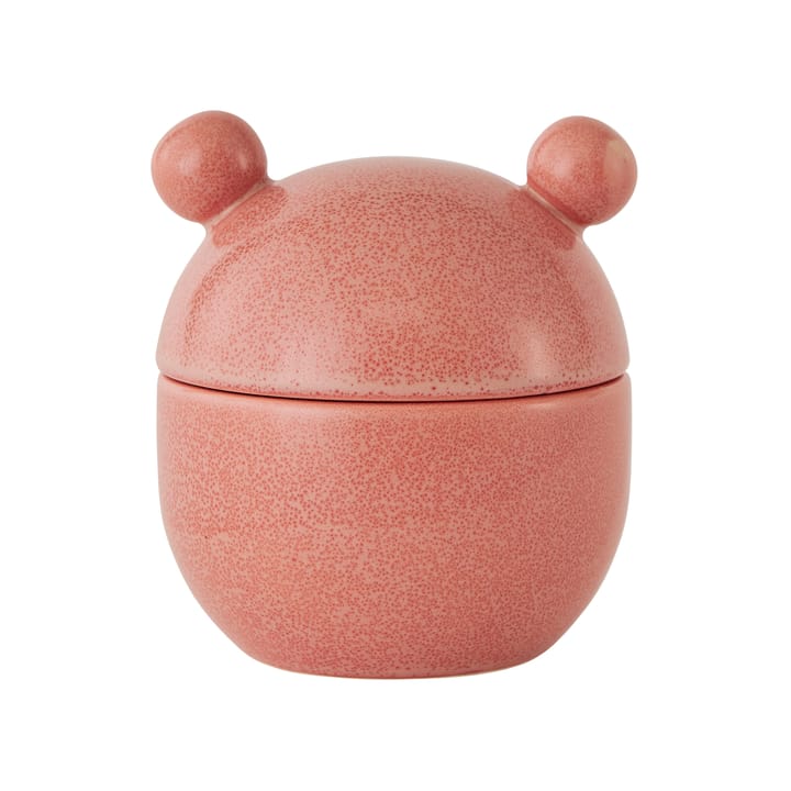 Bonbonnière haute avec couvercle Saga Ø9 cm - Coral - OYOY