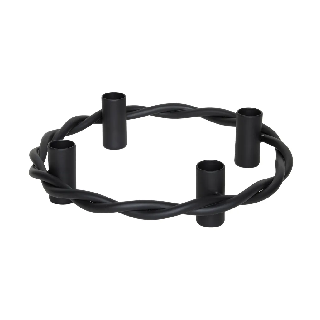 Bougeoir d'Avent Mellow, Gunmetal OYOY