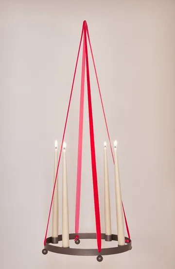 Bougeoir de l’avent Pearl Ø36 cm - BrownedBrass - OYOY