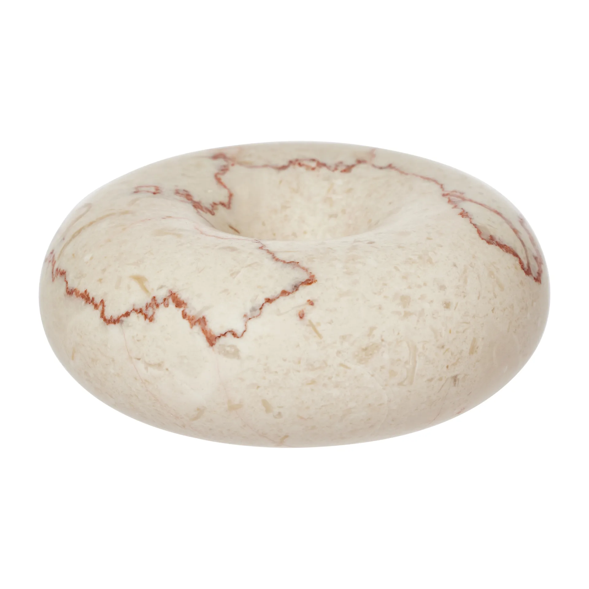 Bougeoir Savi marbre small 4 cm, Offwhite OYOY