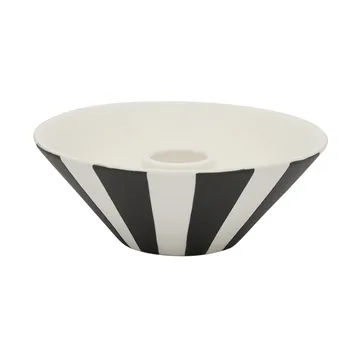 Bougeoir Toppu bas 4 cm - White-black - OYOY