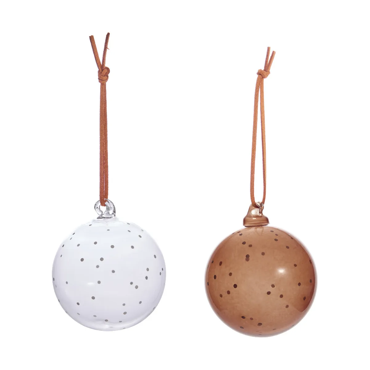 Boules Natale Christmas, lot de 2, Claire-muscade OYOY