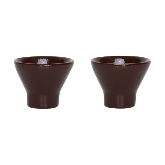 Coquetier Yuka lot de 2 - Dark Terracotta - OYOY