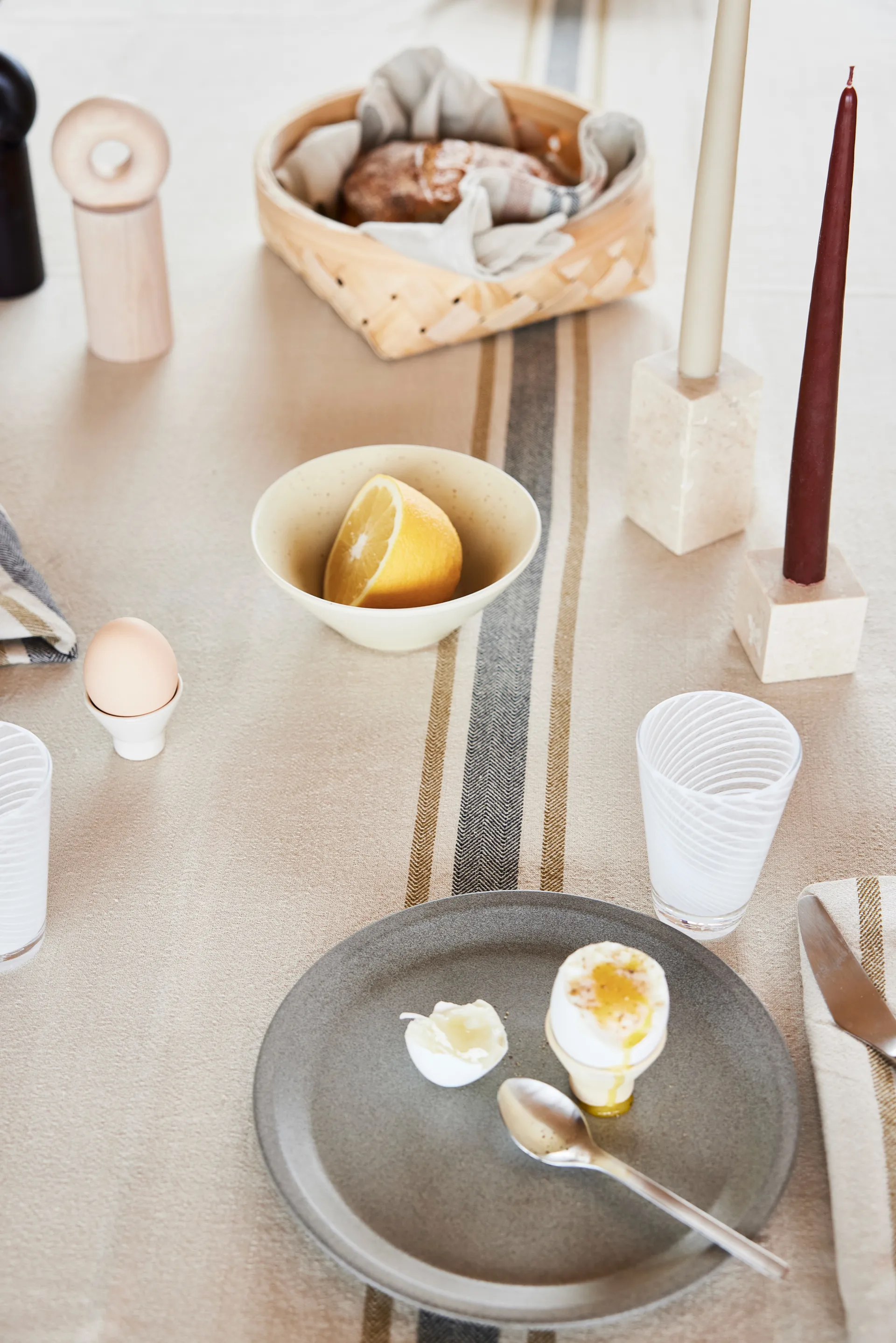 Coquetier Yuka lot de 2, Offwhite OYOY