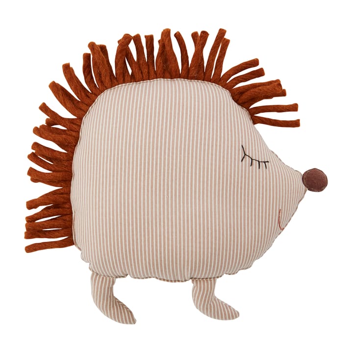 Coussin animal en denim OYOY - Hope Hedgehog, beige - OYOY