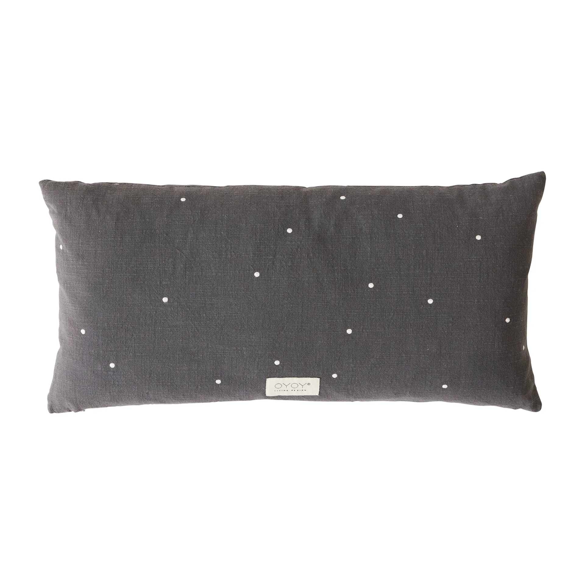 Coussin Kyoto Dot 30x60 cm, Anthracite OYOY
