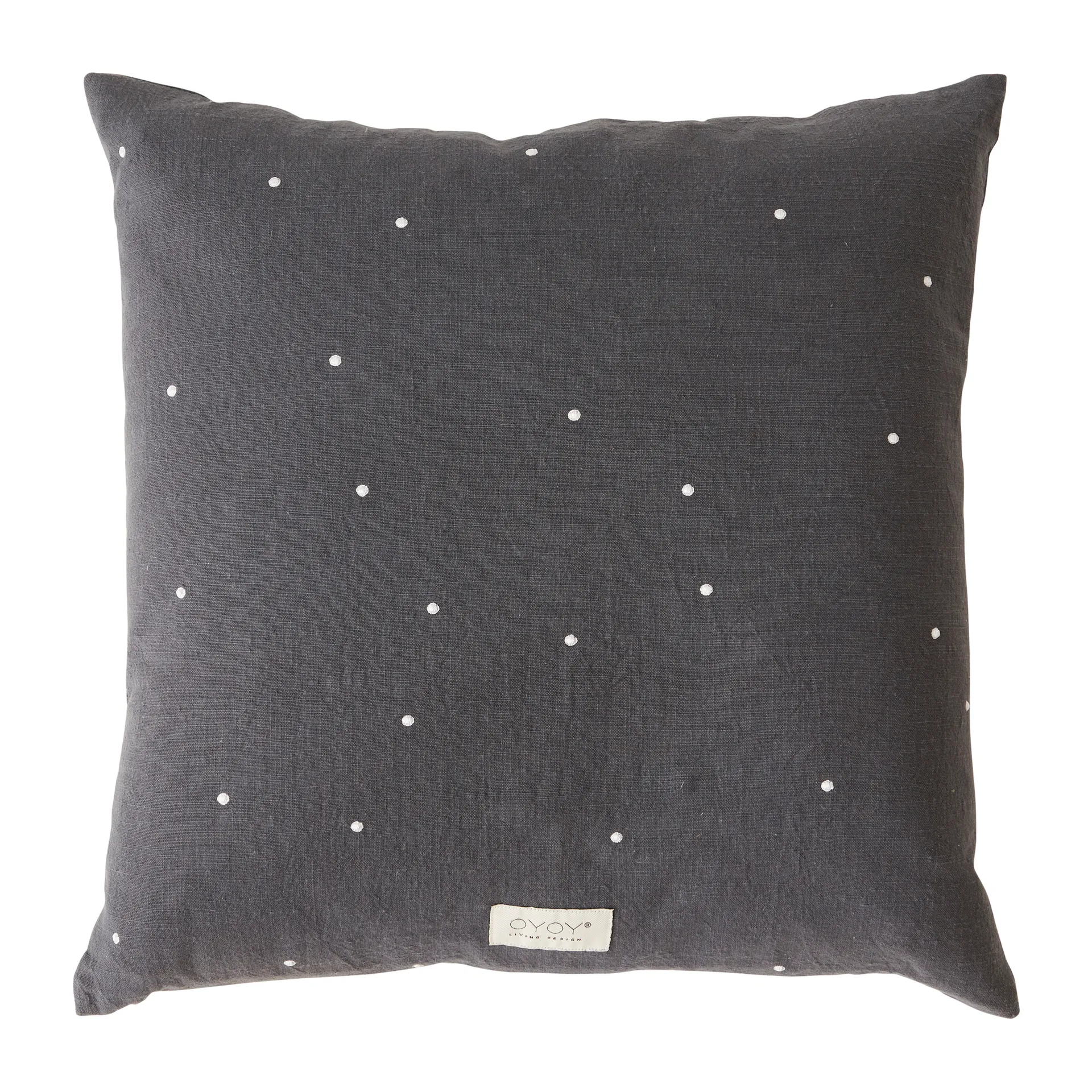 Coussin Kyoto Dot 50x50 cm, Anthracite OYOY