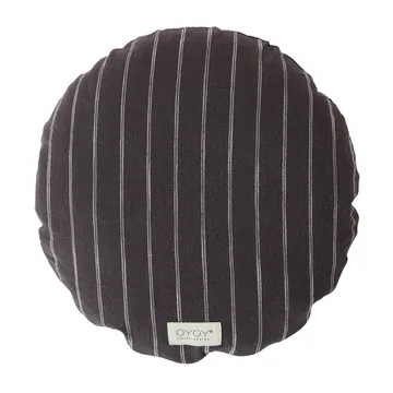 Coussin rond Kyoto Ø40 cm - Anthracite - OYOY