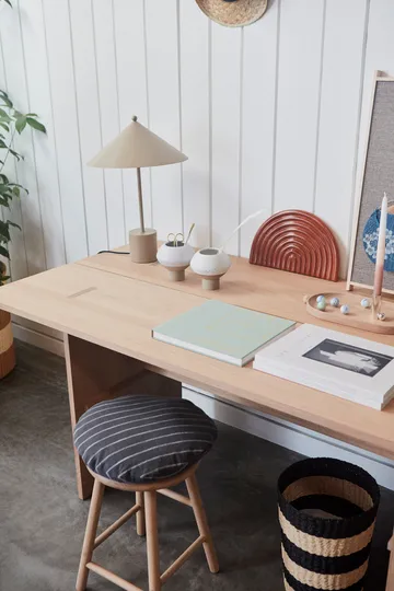 Coussin rond Kyoto Ø40 cm - Anthracite - OYOY