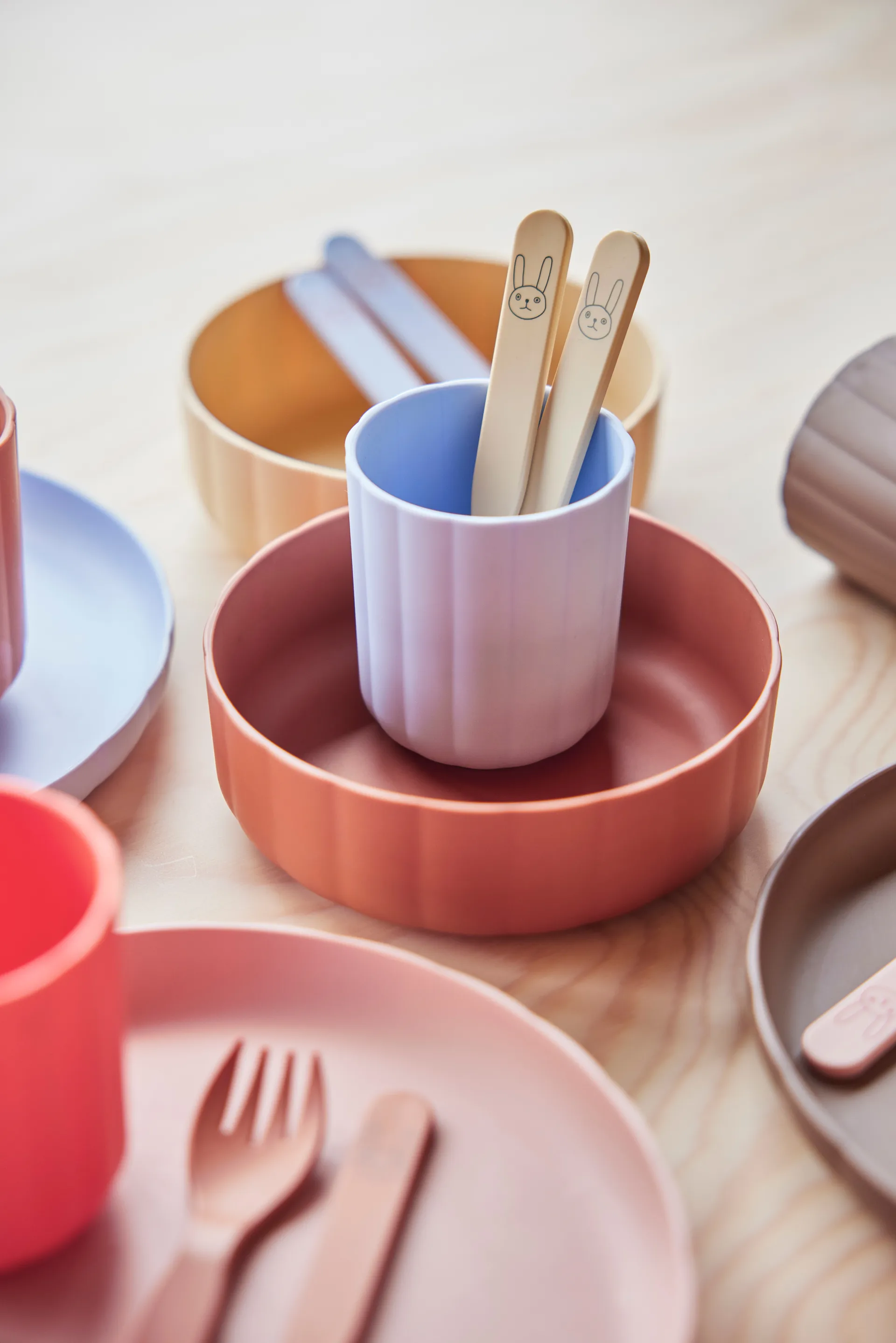 Couverts pour enfants Pullo, Caramel OYOY