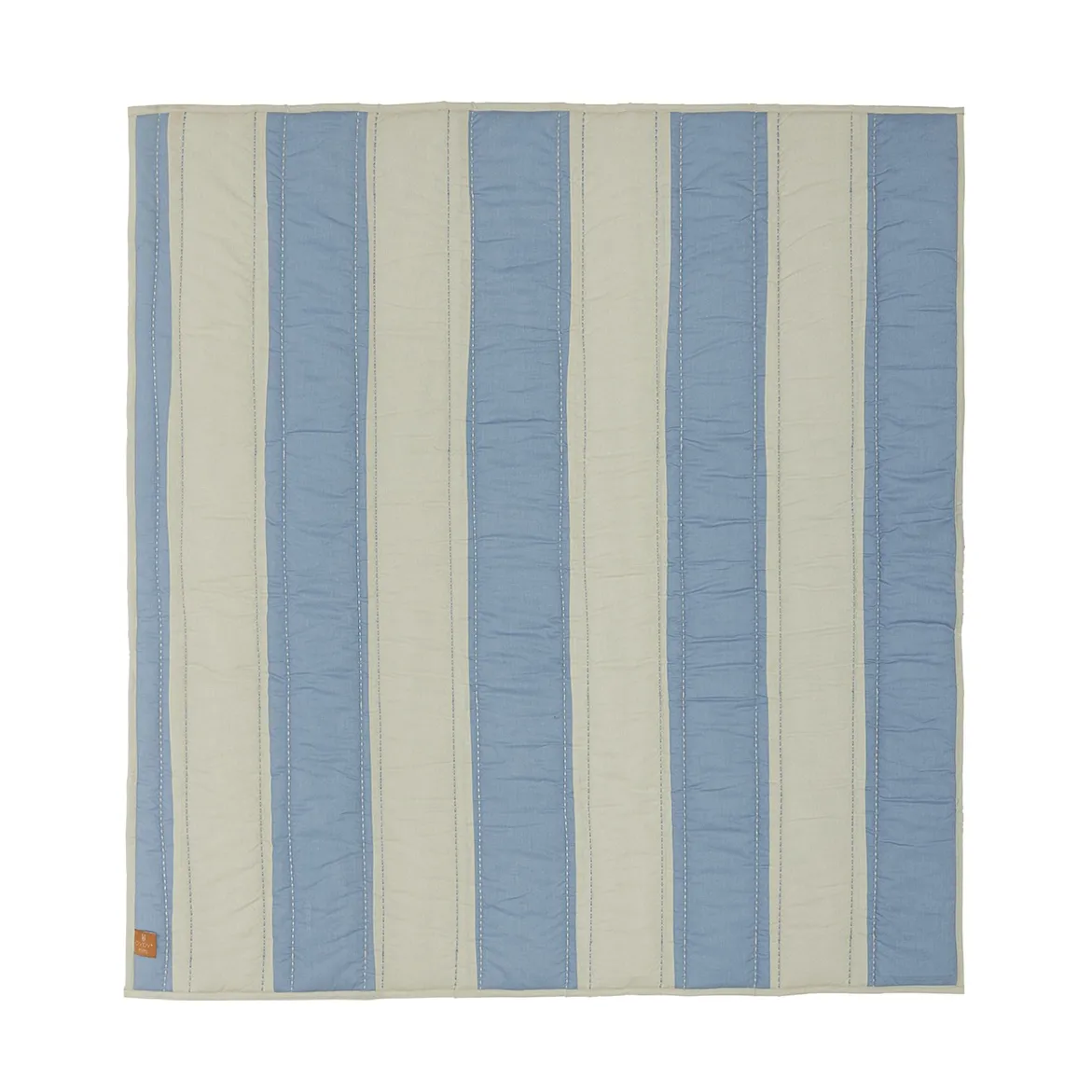 Couverture matelassée Striped 130x140 cm, Argile bleue OYOY