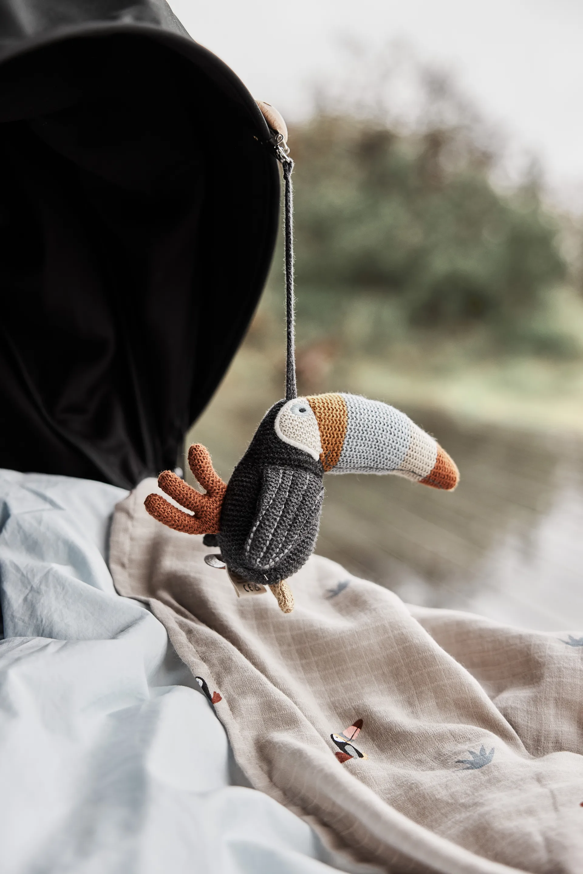 Couverture pour enfant Toucan lot de 2, Clay-caramel OYOY