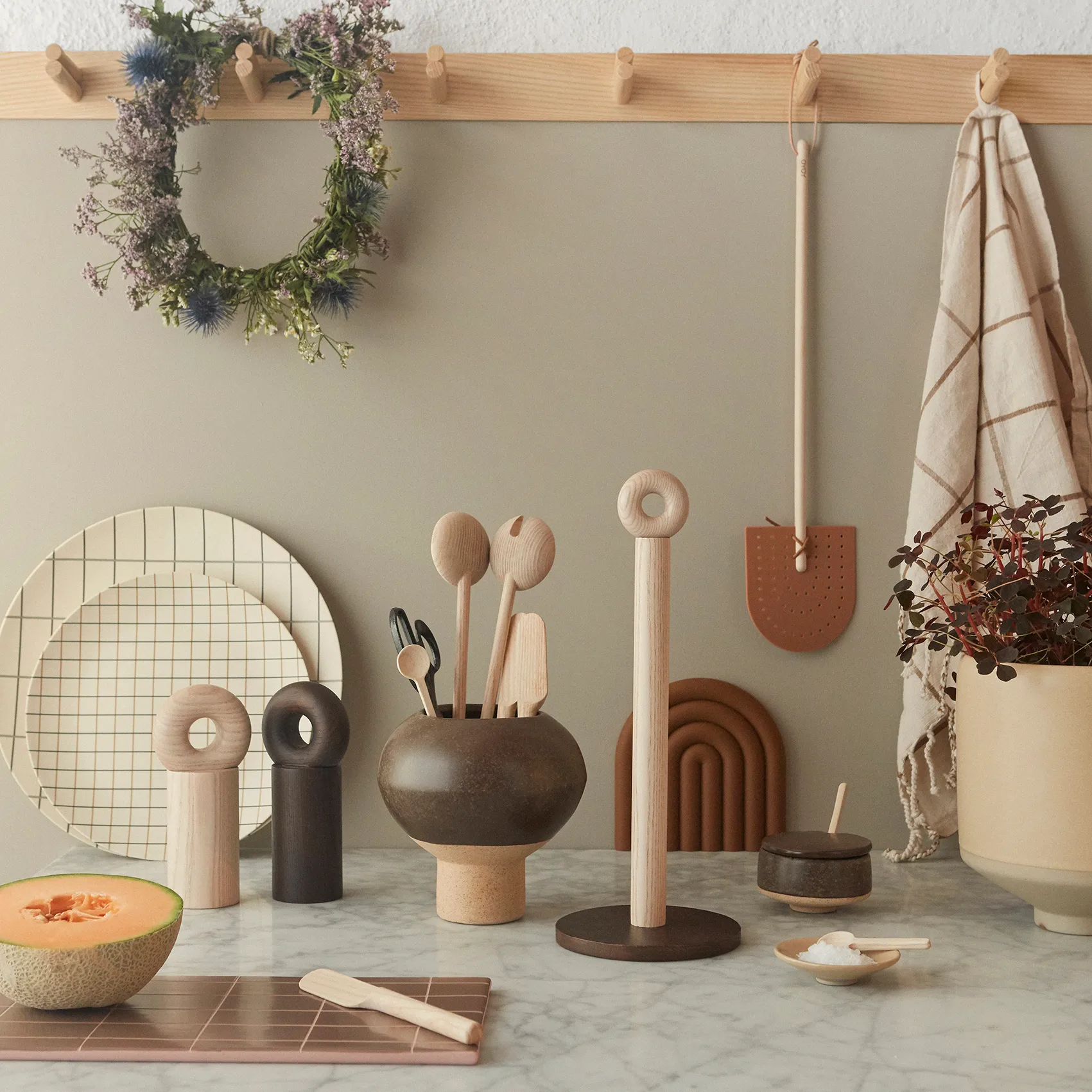 Cuillère en bois Yumi Spice Spoon 12 cm, Frêne OYOY