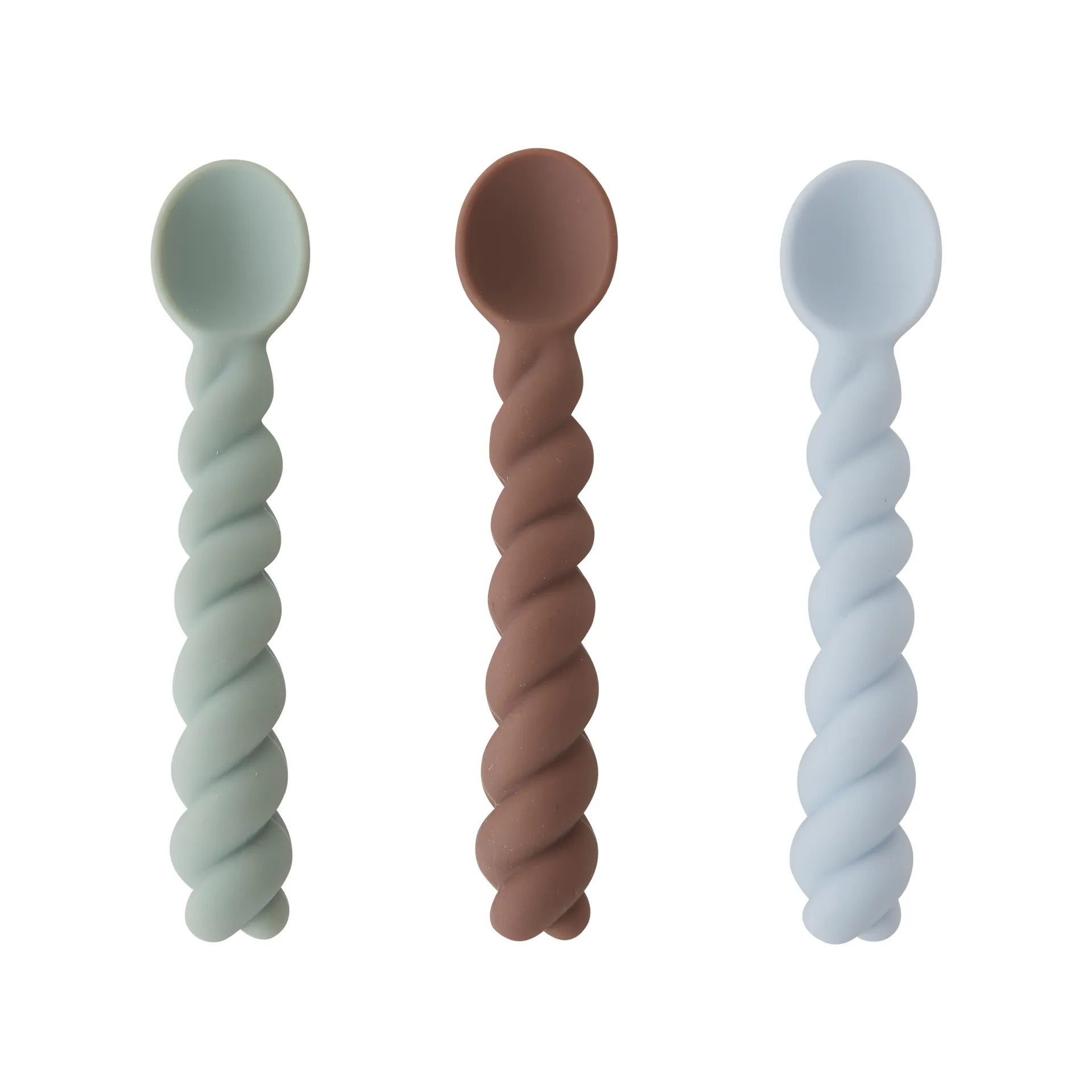 Cuillère Mellow Lot de 3, Dusty Blue-taupe-pale menthe OYOY