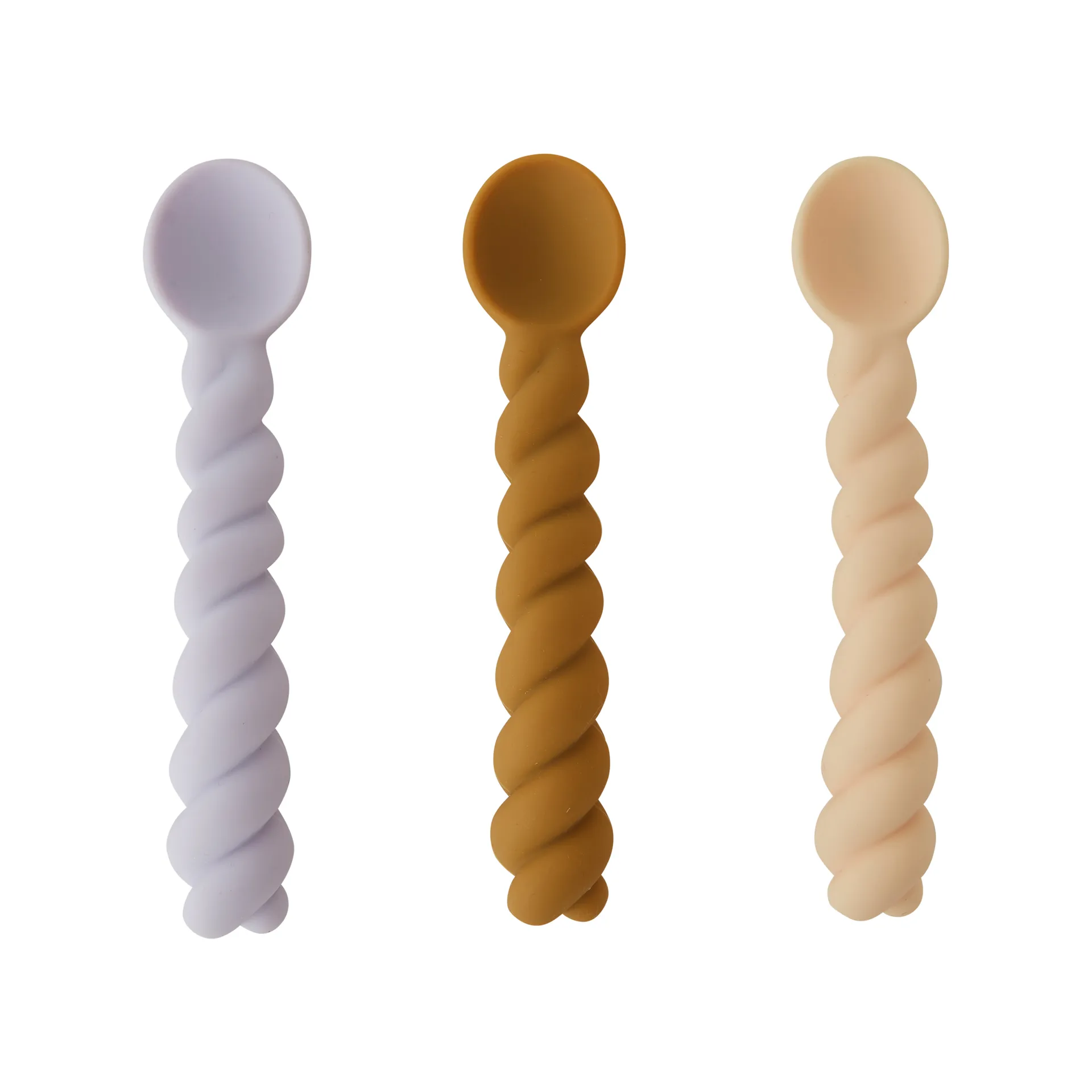 Cuillère Mellow Lot de 3, Lavender-vanilla-light Rubber OYOY