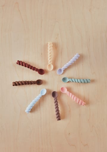 Cuillère Mellow Lot de 3 - Nutmeg-rose-choko - OYOY
