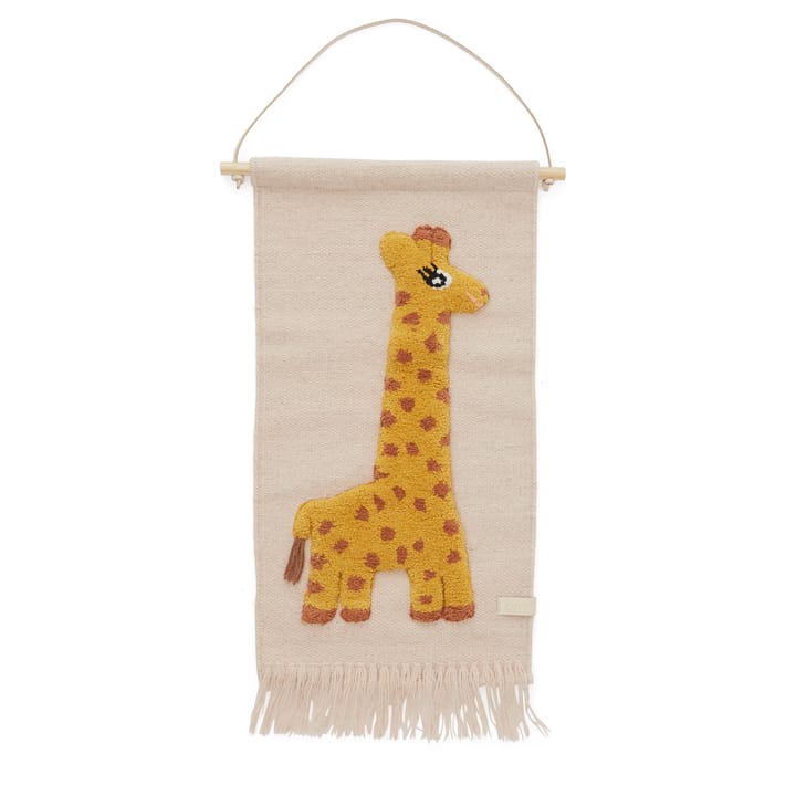 Décoration murale Giraffe 32x70cm, Rose OYOY