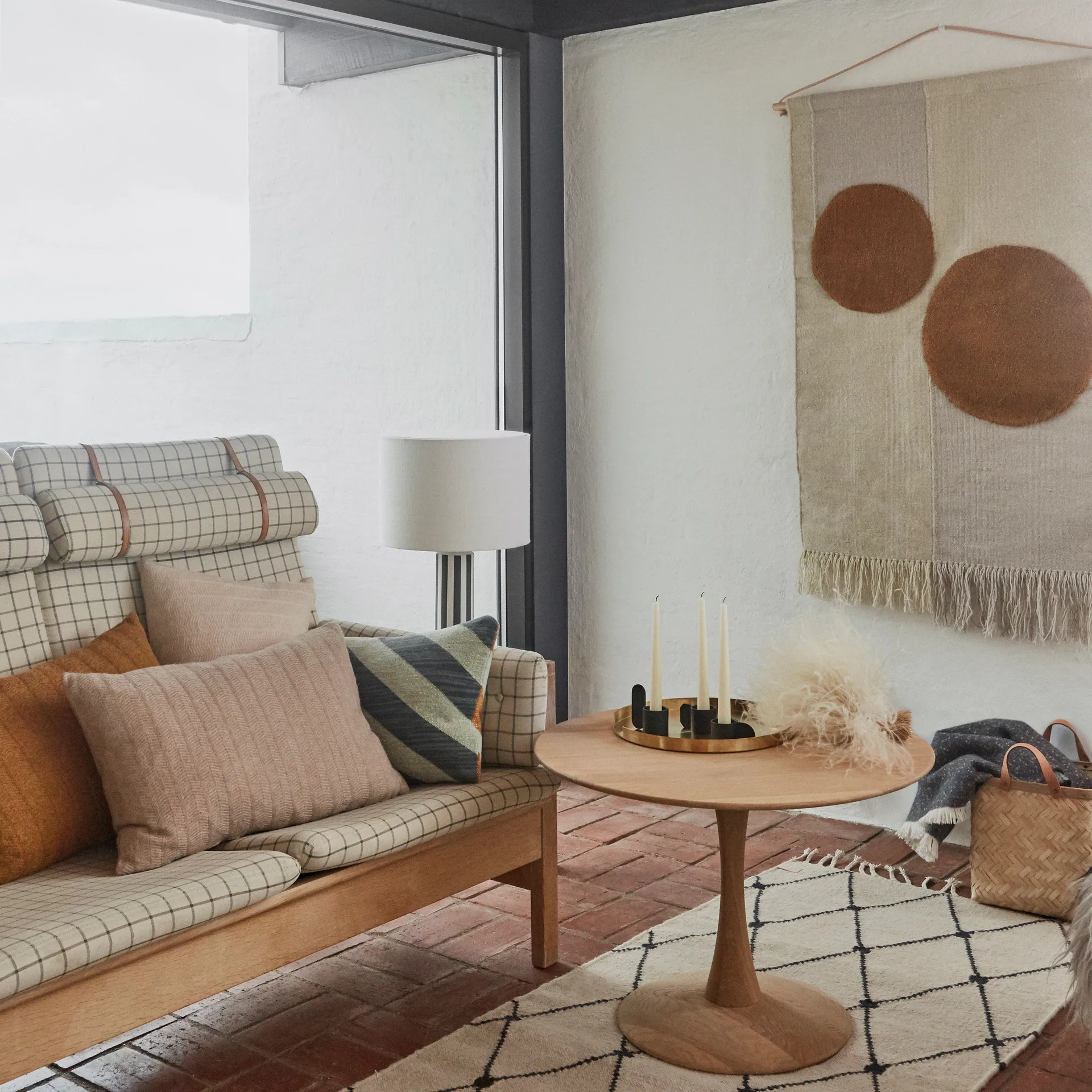 Décoration murale Kika 80x120cm, Beige-marron OYOY