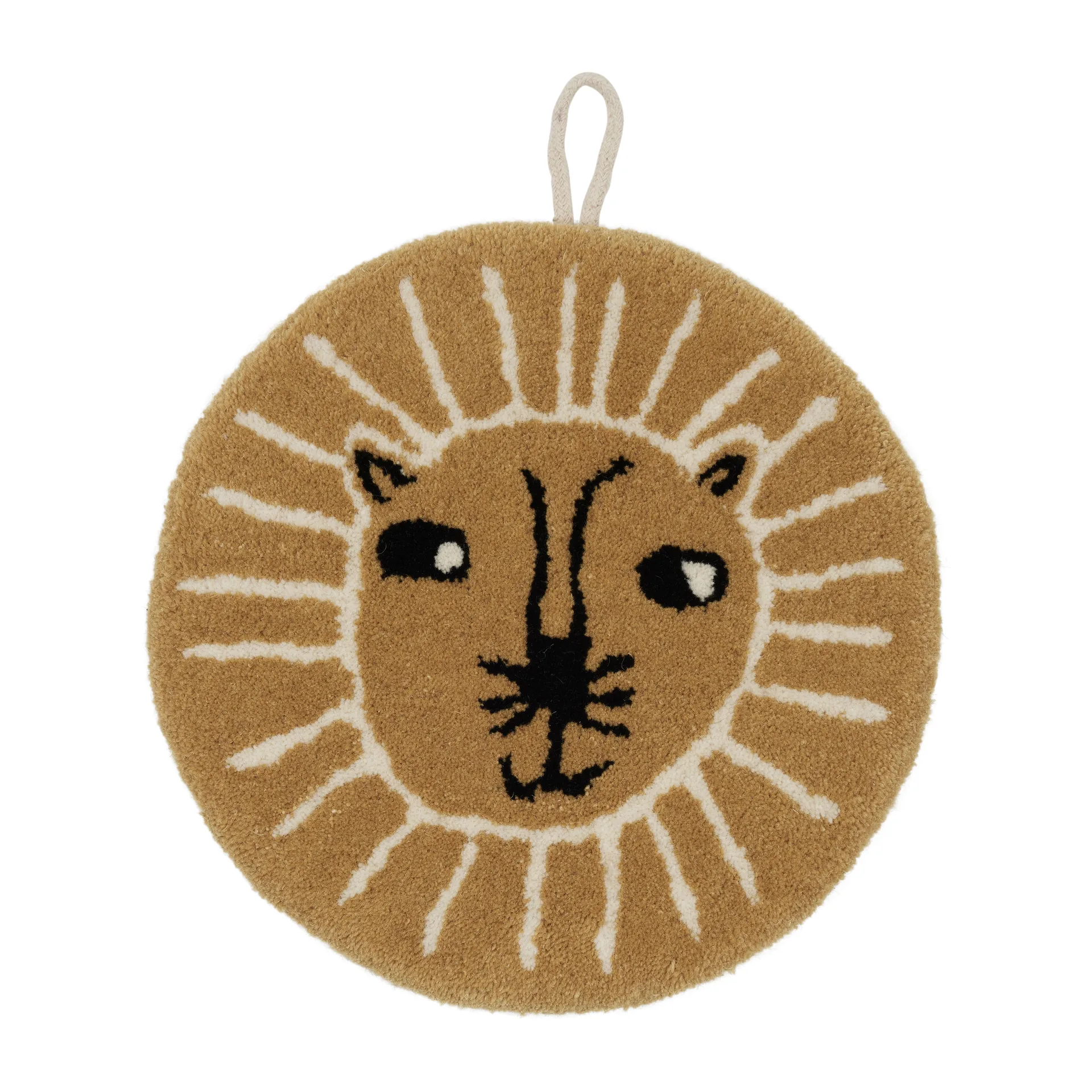 Décoration murale lion, Ø28cm OYOY