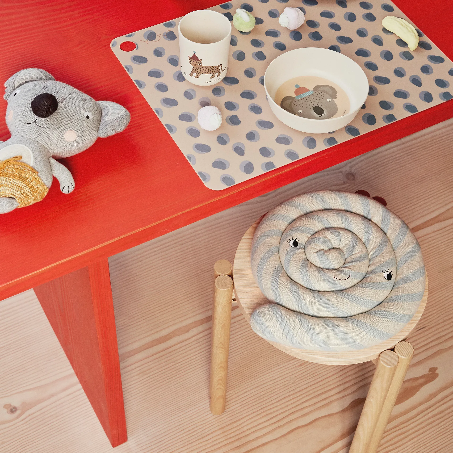 Doudou Little Anton Koala, Gris-jaune OYOY