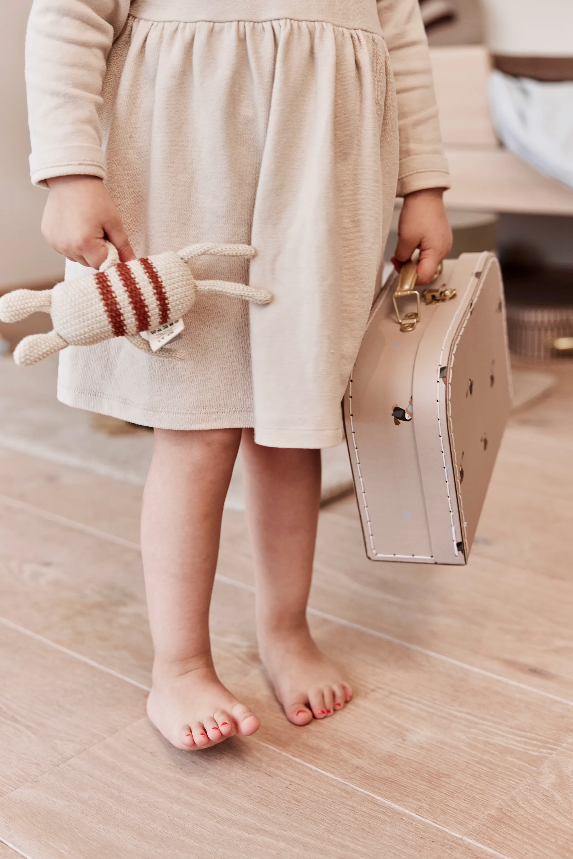 Ensemble valises Mini toucan & stripes , Clay OYOY
