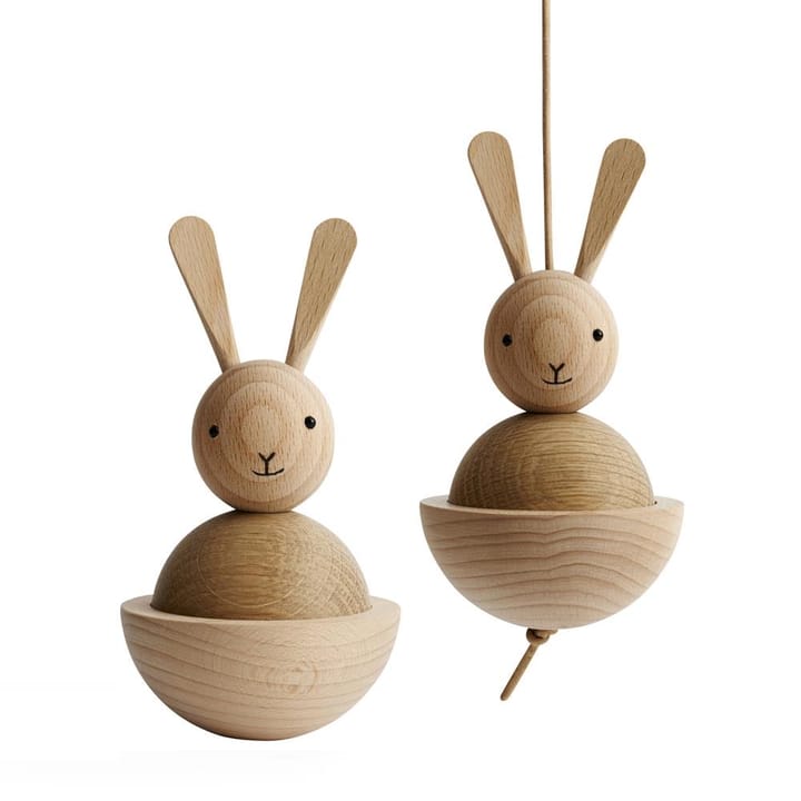 Figure en bois Rabbit, hêtre-chêne OYOY