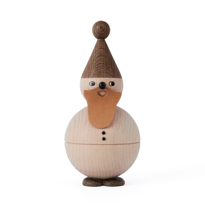 Figurine en bois Santa Claus - Hêtre-chêne-cuir - OYOY